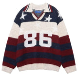 Oversized College Number Sweater