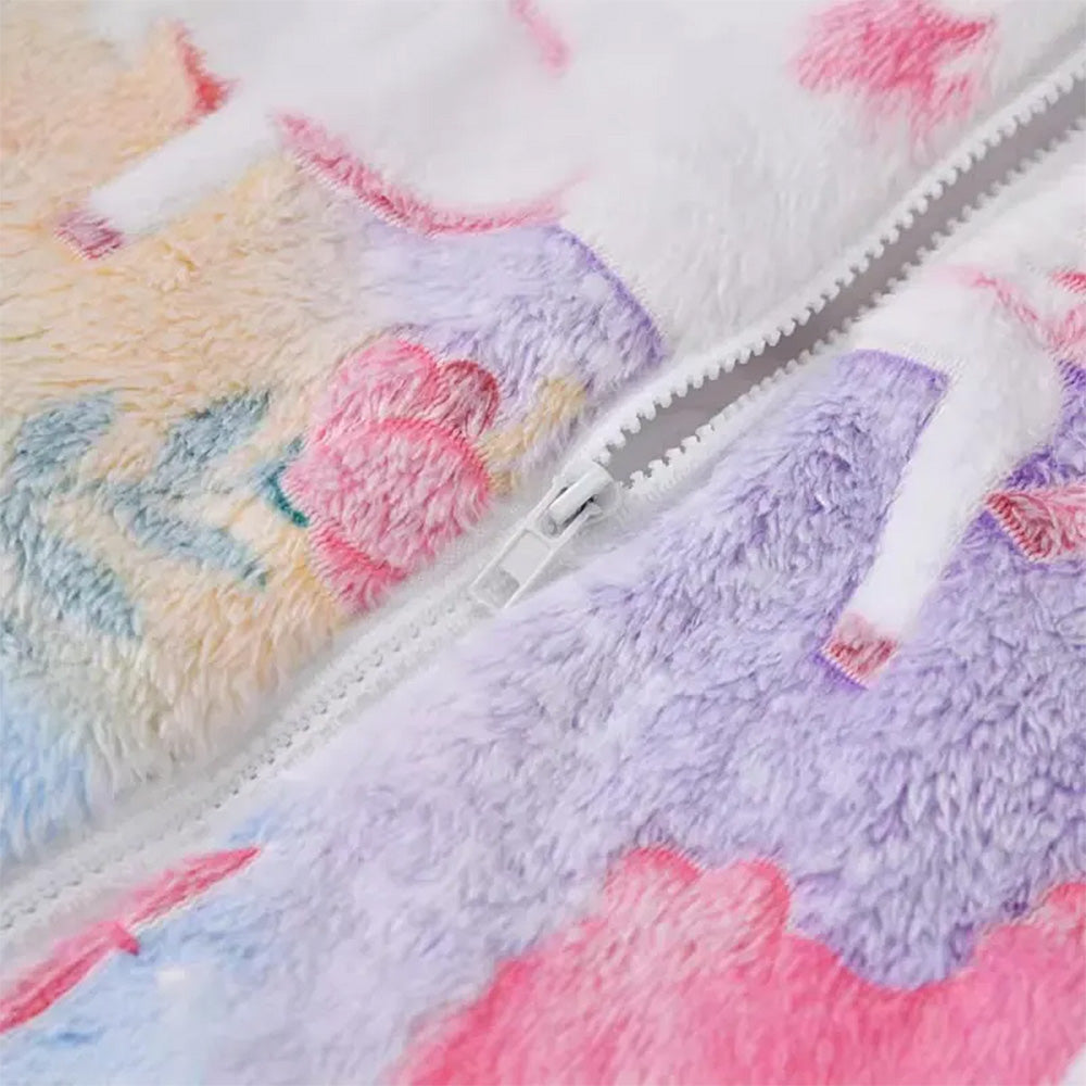 Pastel Unicorn Fleece Jacket