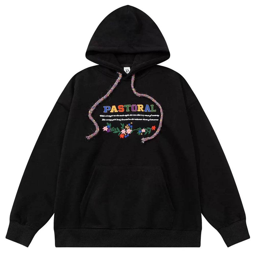 Pastoral Print Indie Hoodie