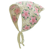 Pink Flower Crochet Bandana