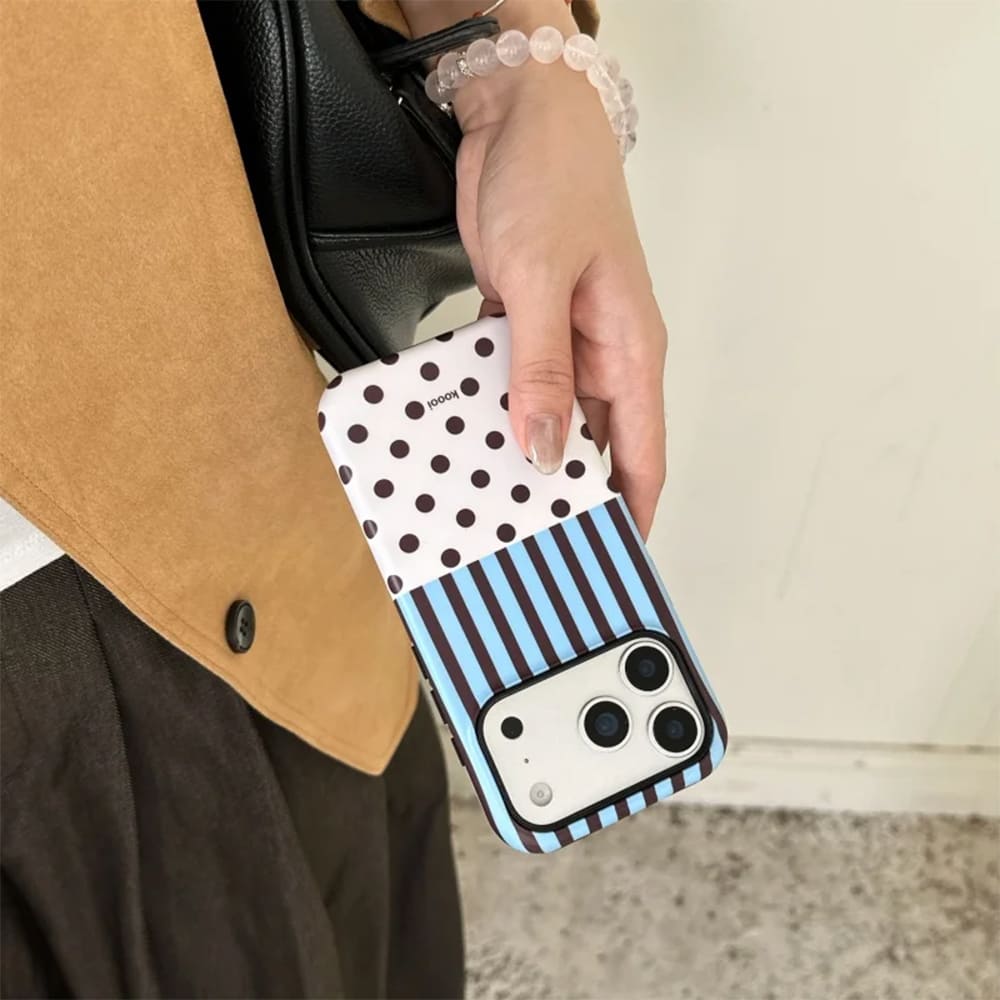 Polka Dot & Stripes iPhone Case