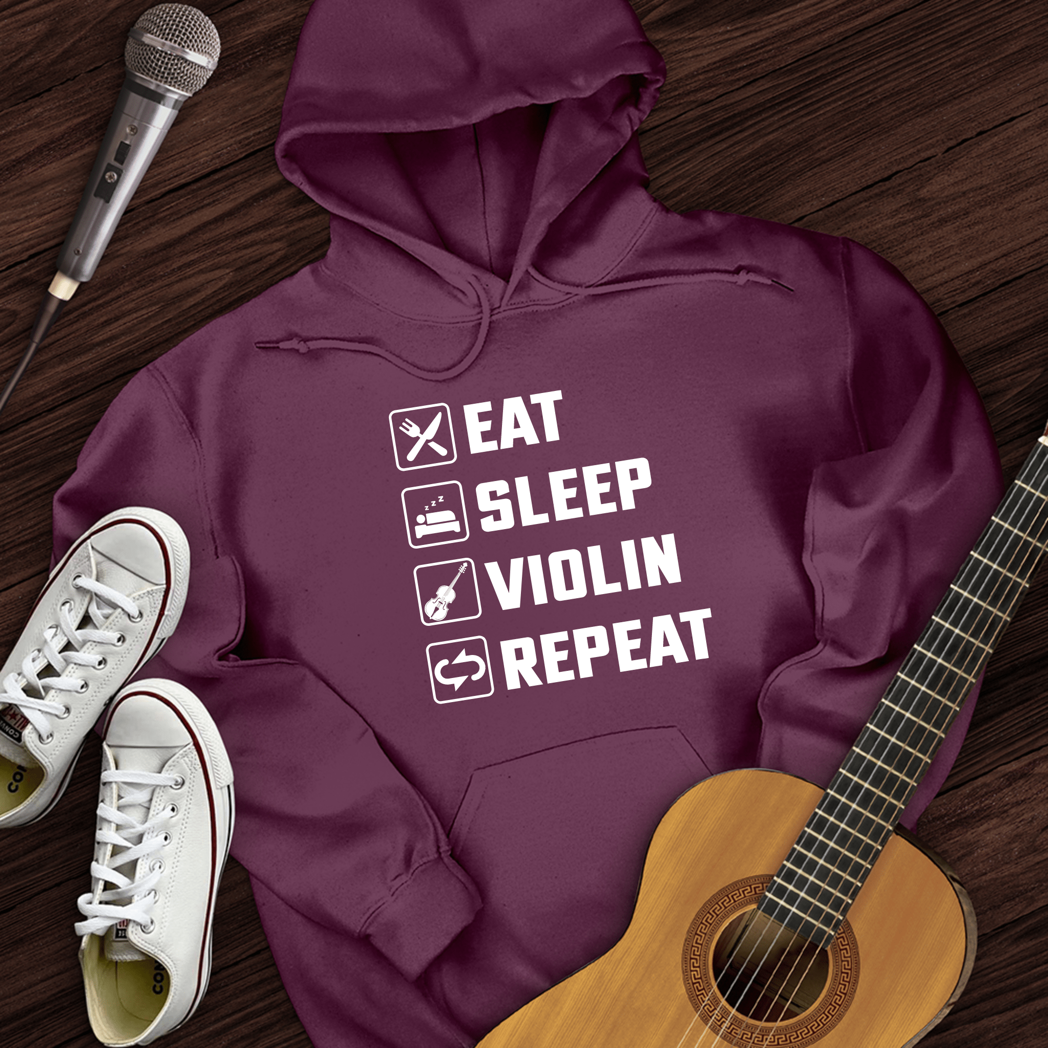 Eat, Sleep, Violin, Repeat Hoodie