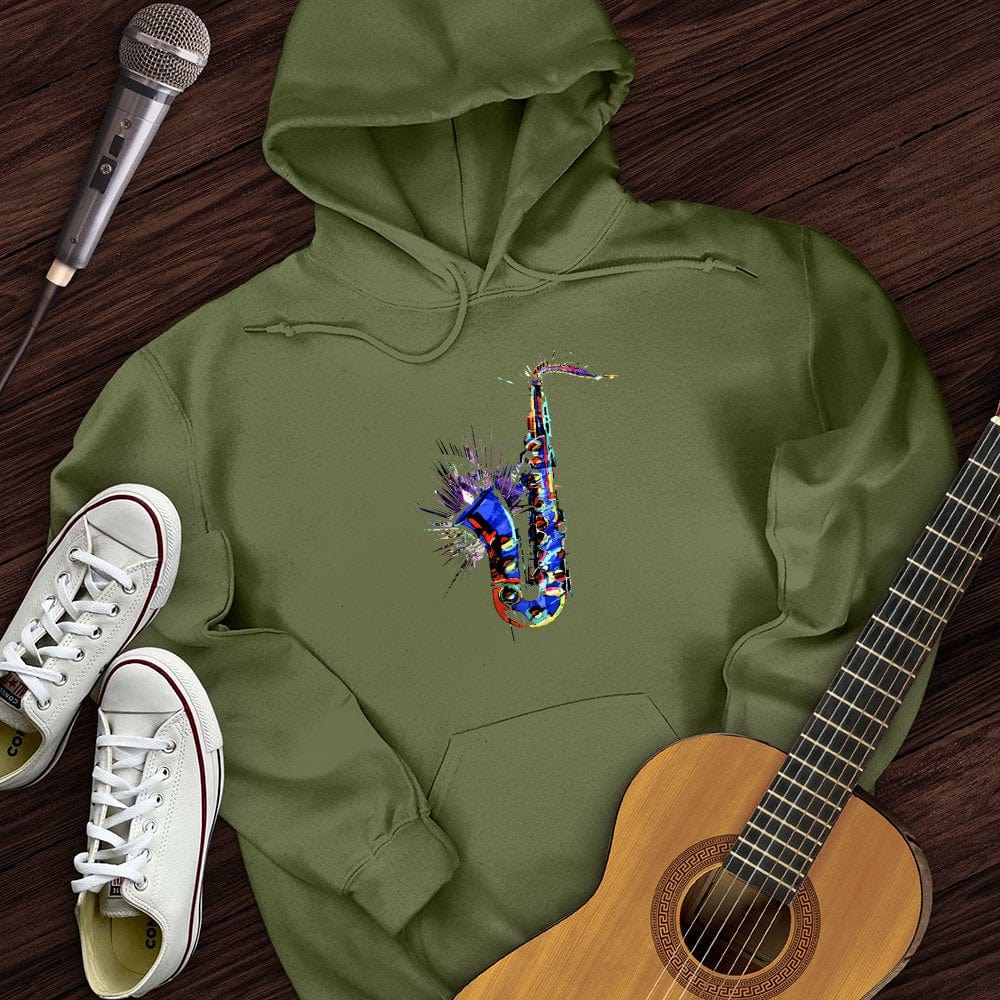 Blue Jazz Sax Hoodie