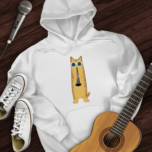 Cat Playing The Clarinet Hoodie