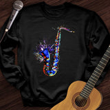 Blue Jazz Sax Crewneck