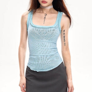 Rhinestone Angel Wings Tank Top