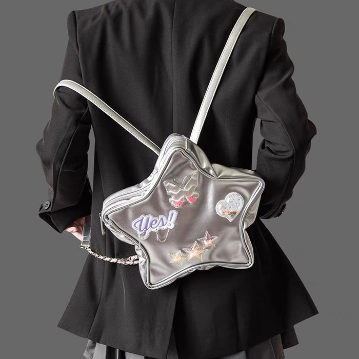 Y2K Aesthetic Star-Shaped Backpack