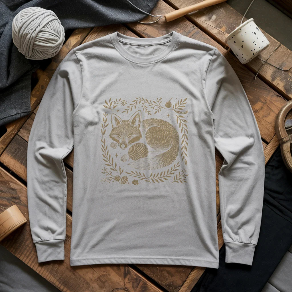 Fox & Yarn Long Sleeve T-shirt