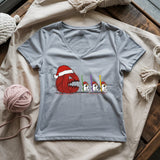 Hooked on Fear Lady V-neck