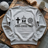 Jesus, Coffee and Yarn Sweatshirt