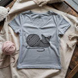 Knitten Lady V-neck