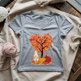 Love Knitting Season Lady V-neck