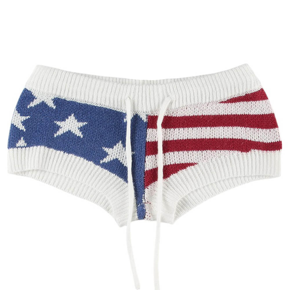 USA Stars & Stripes Knit Shorts