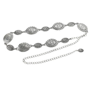 Vintage Style Medallion Chain Belt