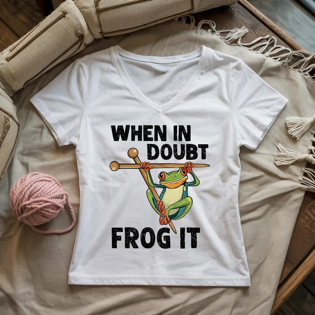 Frog It Lady V-neck